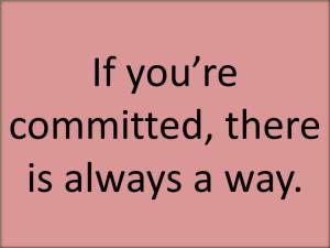 If You're Committed